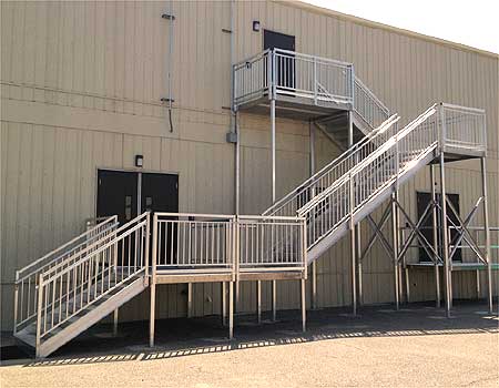 Tall Commercial Stair and platforms